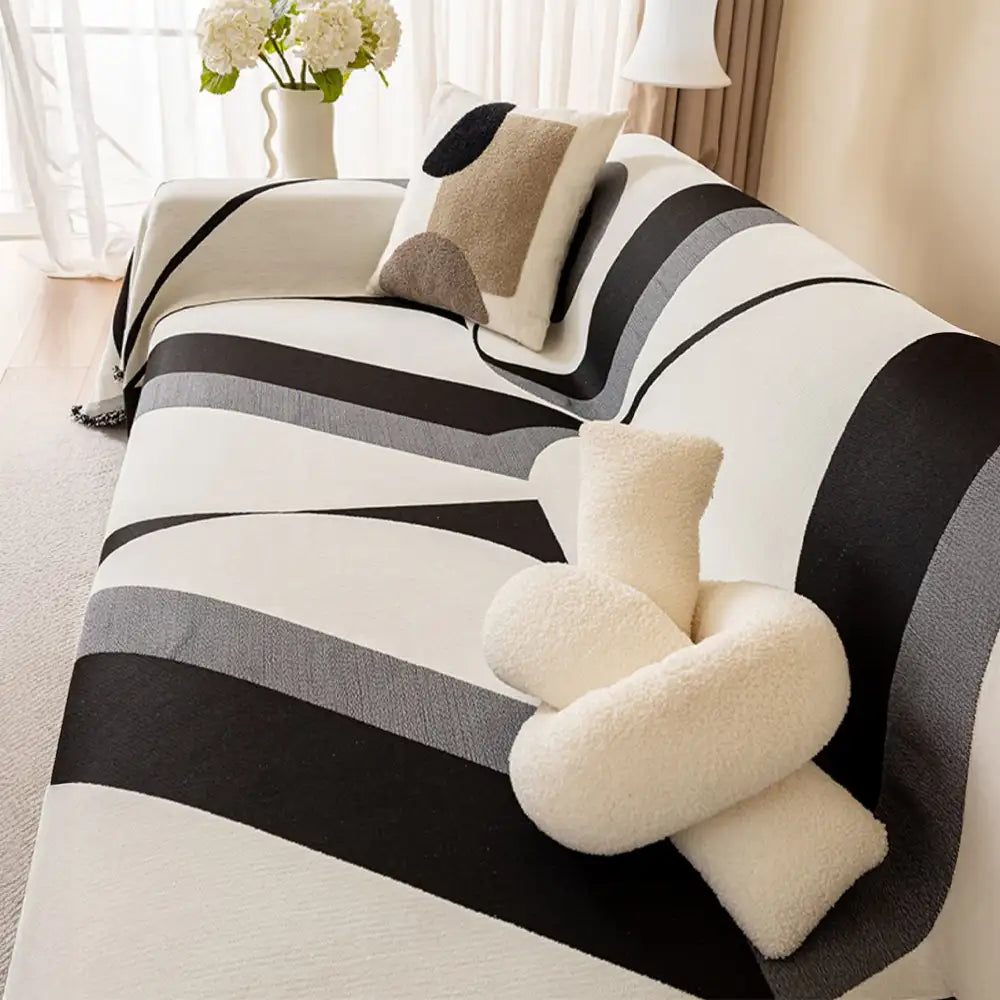 Modern Art Chenille All-Season Universal Fit Multifunctional Sofa Cover