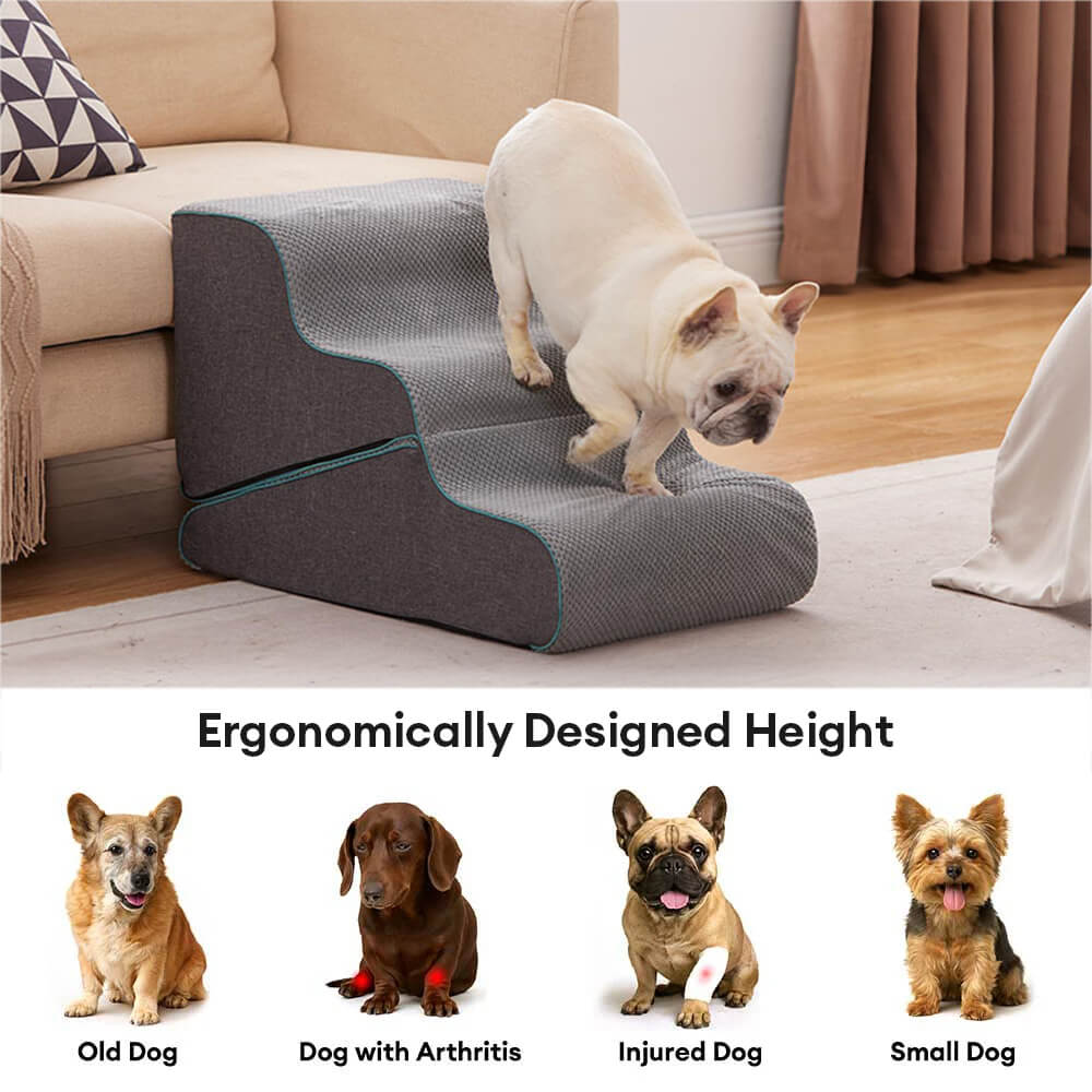 Multifunctional 2-in-1 Foldable Dog Steps with Ramp Mode