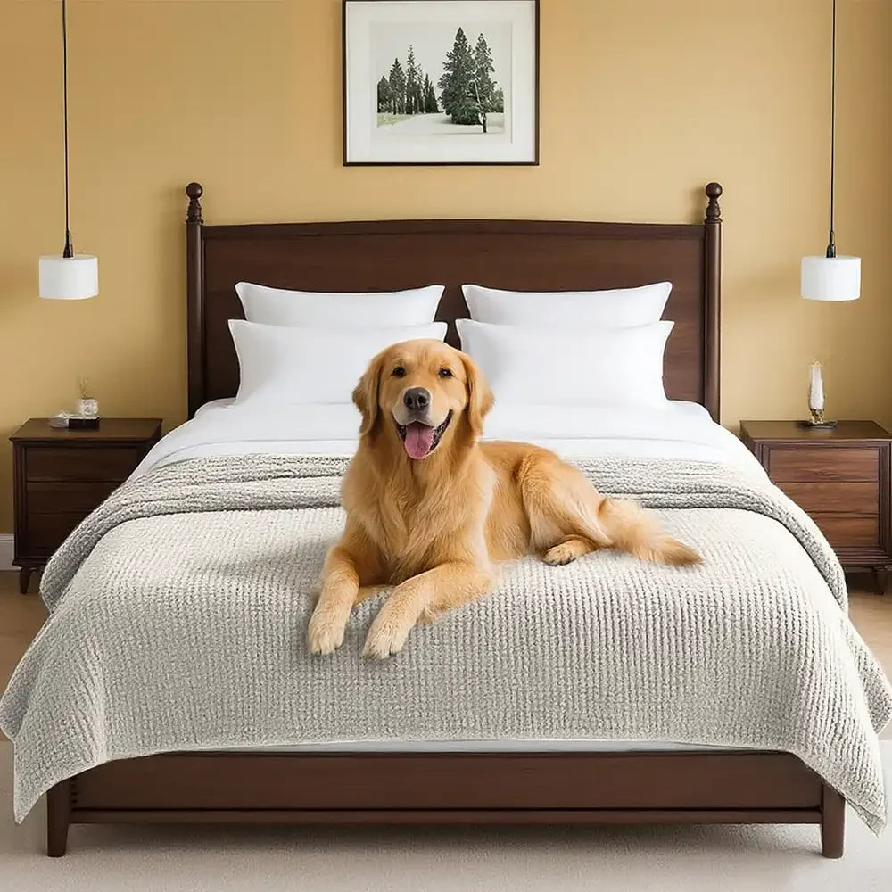 Plush Chenille Thick Sofa Protection Dirt-Resistant Non-Slip Washable Sofa Cover