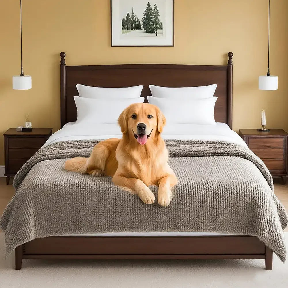 Plush Chenille Thick Sofa Protection Dirt-Resistant Non-Slip Washable Sofa Cover