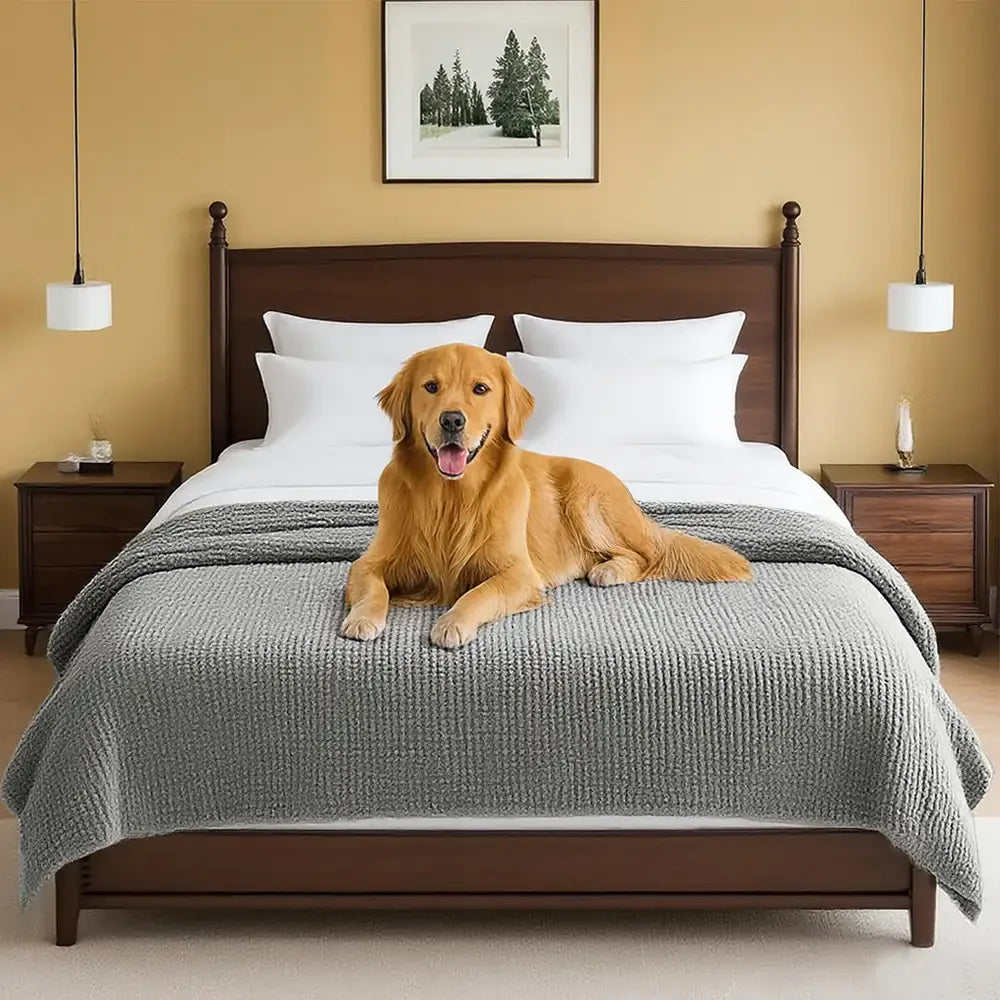 Plush Chenille Thick Sofa Protection Dirt-Resistant Non-Slip Washable Sofa Cover