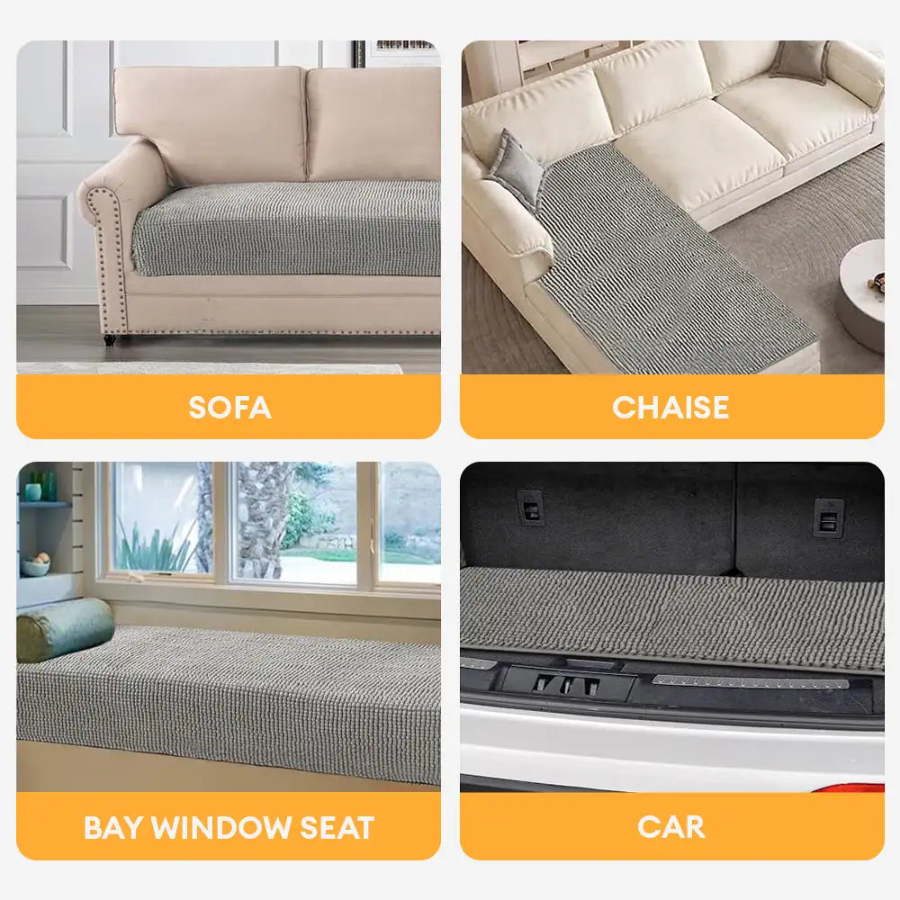 Plush Chenille Thick Sofa Protection Dirt-Resistant Non-Slip Washable Sofa Cover