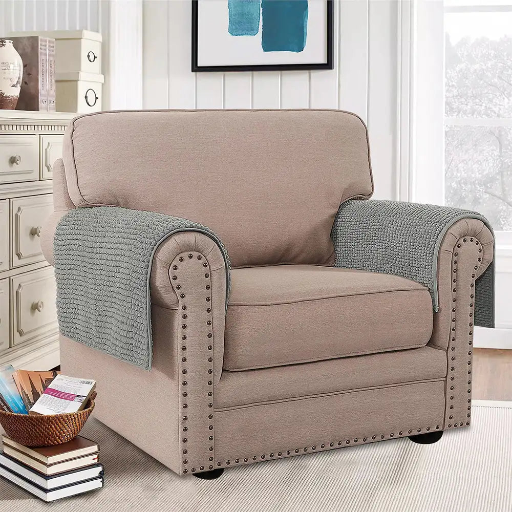 Plush Chenille Thick Sofa Protection Dirt-Resistant Non-Slip Washable Sofa Cover