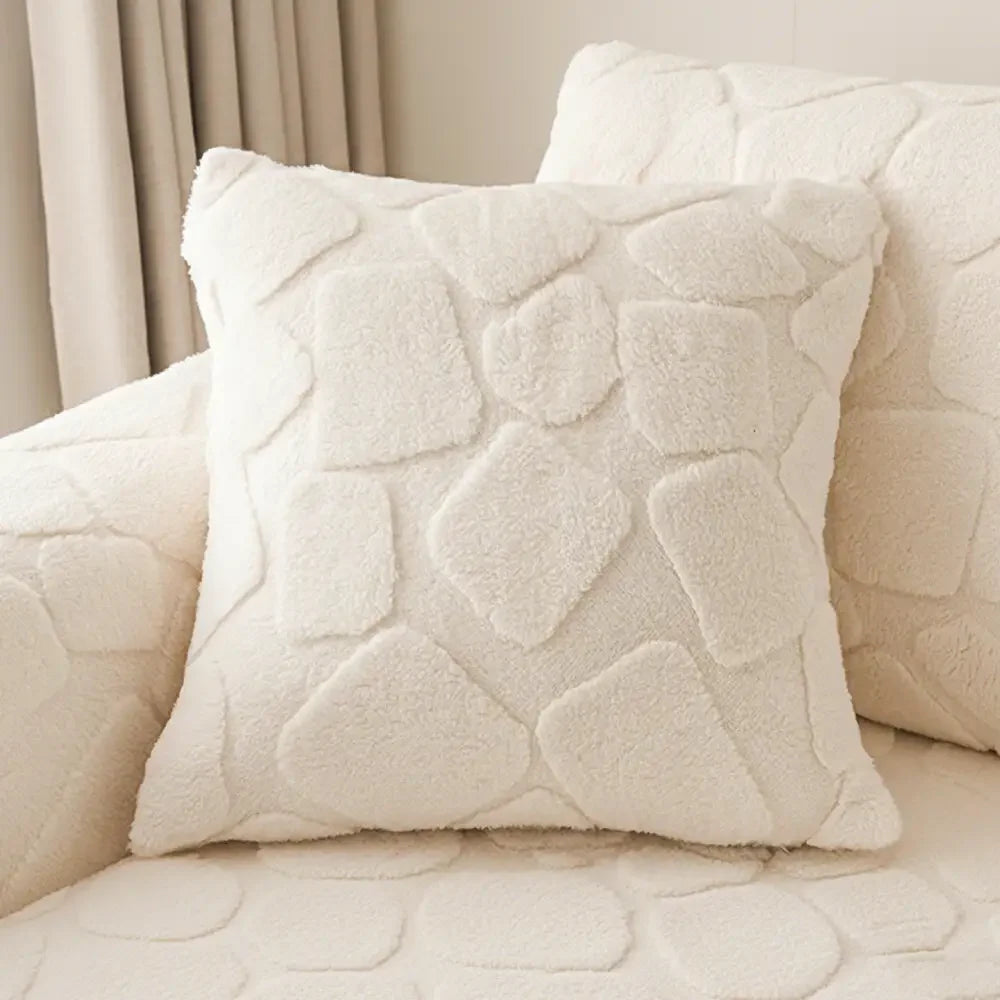 Plush Stone-Shaped Creative Texture Stretch Universal Fully Fitted Sofa Cover