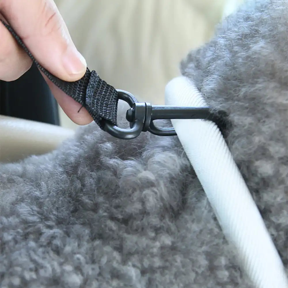 Portable Travel Faux Leather Waterproof Centre Console Pet Car Seat