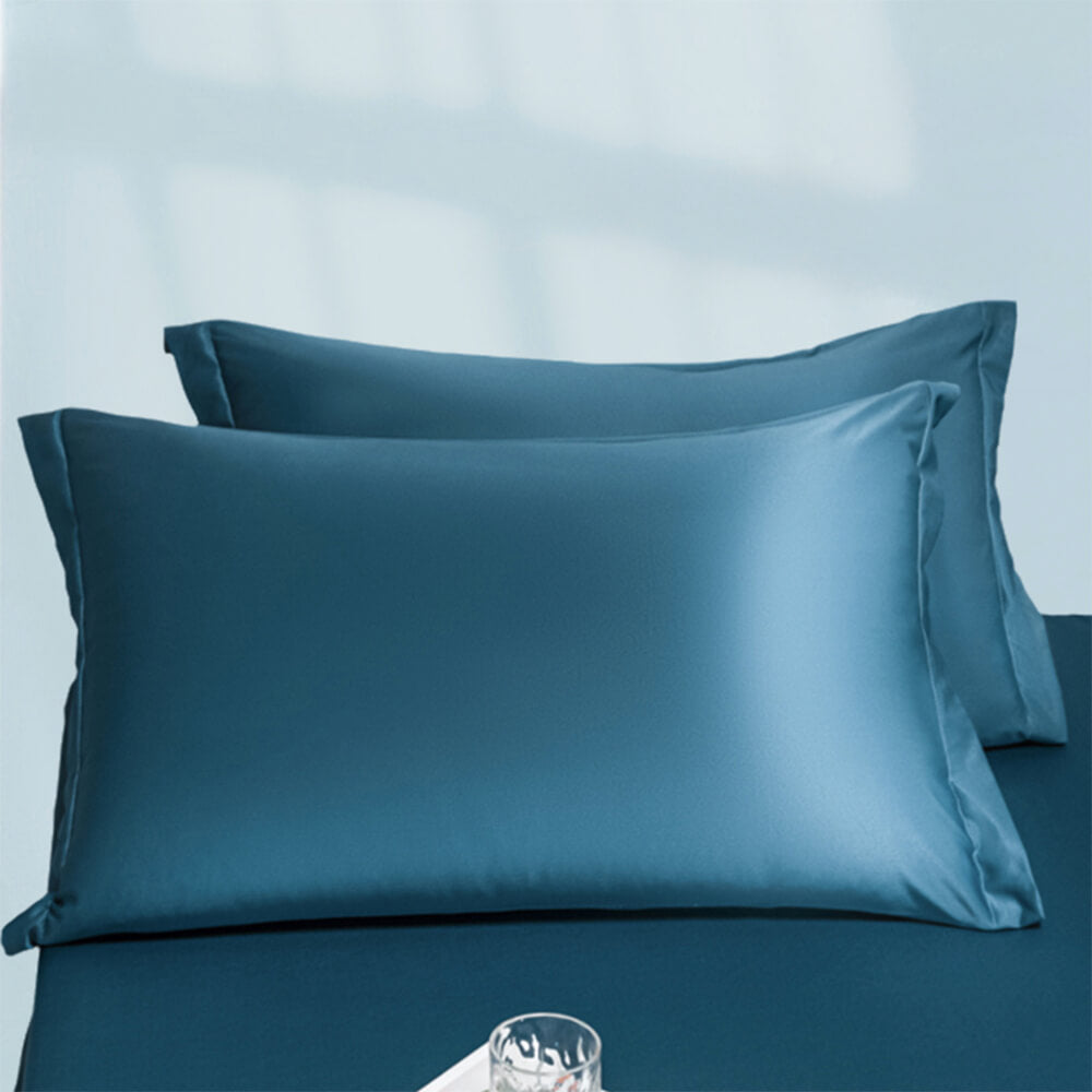 Premium Solid Colour Silky Cooling 100s Lyocell Fitted Sheet Mattress Cover