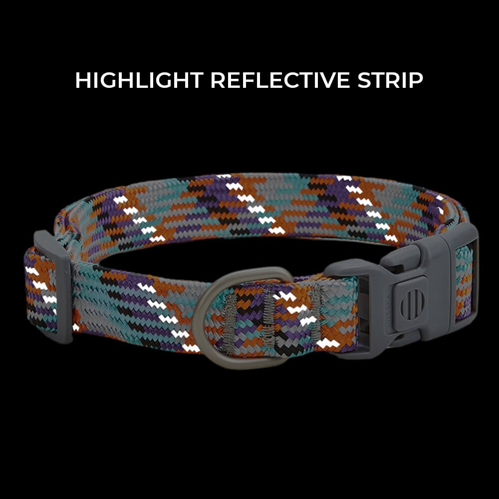 Reflective Weave Adjustable Anti Pull Dog Collar and Lead