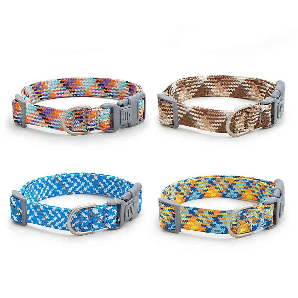 Reflective Weave Adjustable Anti Pull Dog Collar and Lead