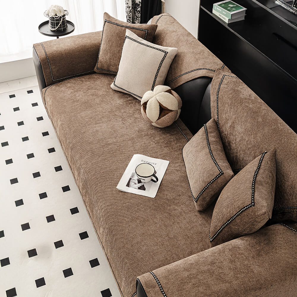 Simple Modern Jacquard High-Weight Non-Slip Chenille Outdoor Garden Sofa Cover