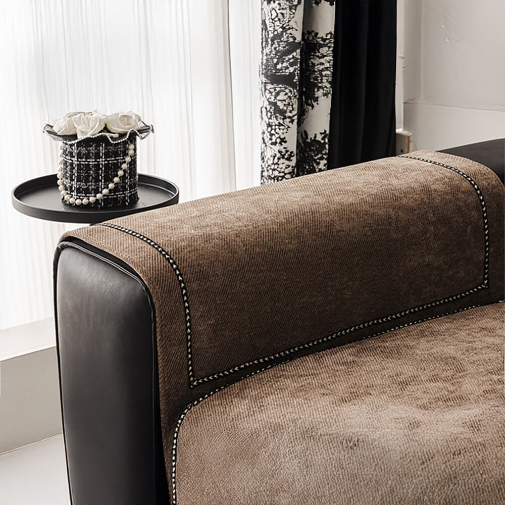 Simple Modern Jacquard High-Weight Non-Slip Chenille Recliner Slipcover