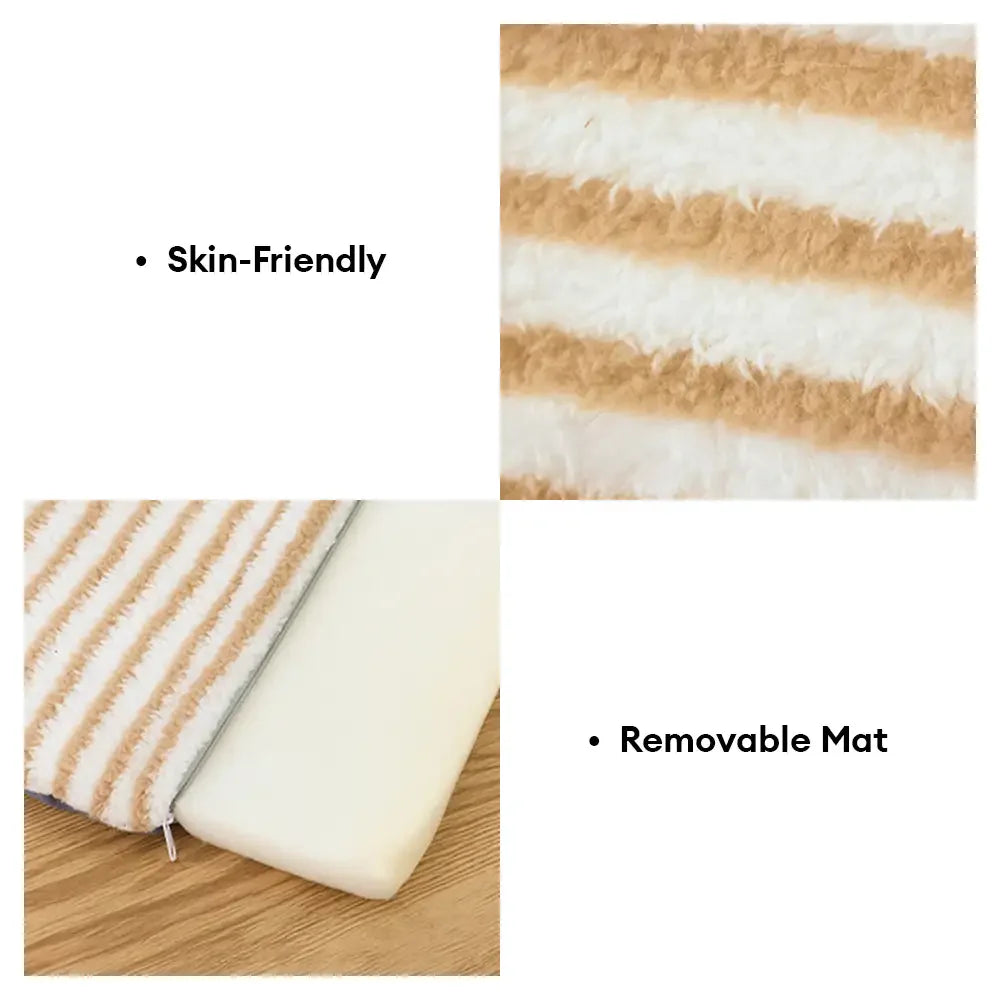 Striped Cave-Style Warm Deep Sleeping Snug Cat Cave Dog House