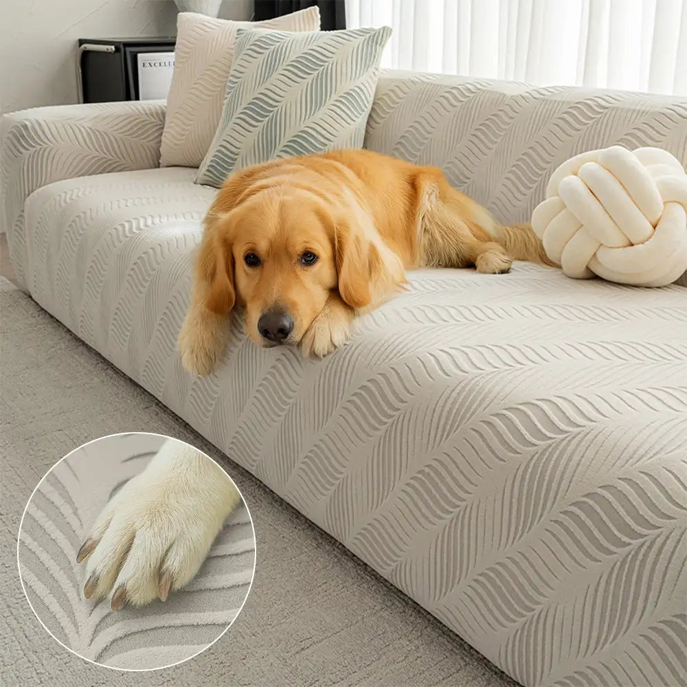 Jacquard Anti-Scratch Armchair Cover Settee Cover Stretch Sofa Cover
