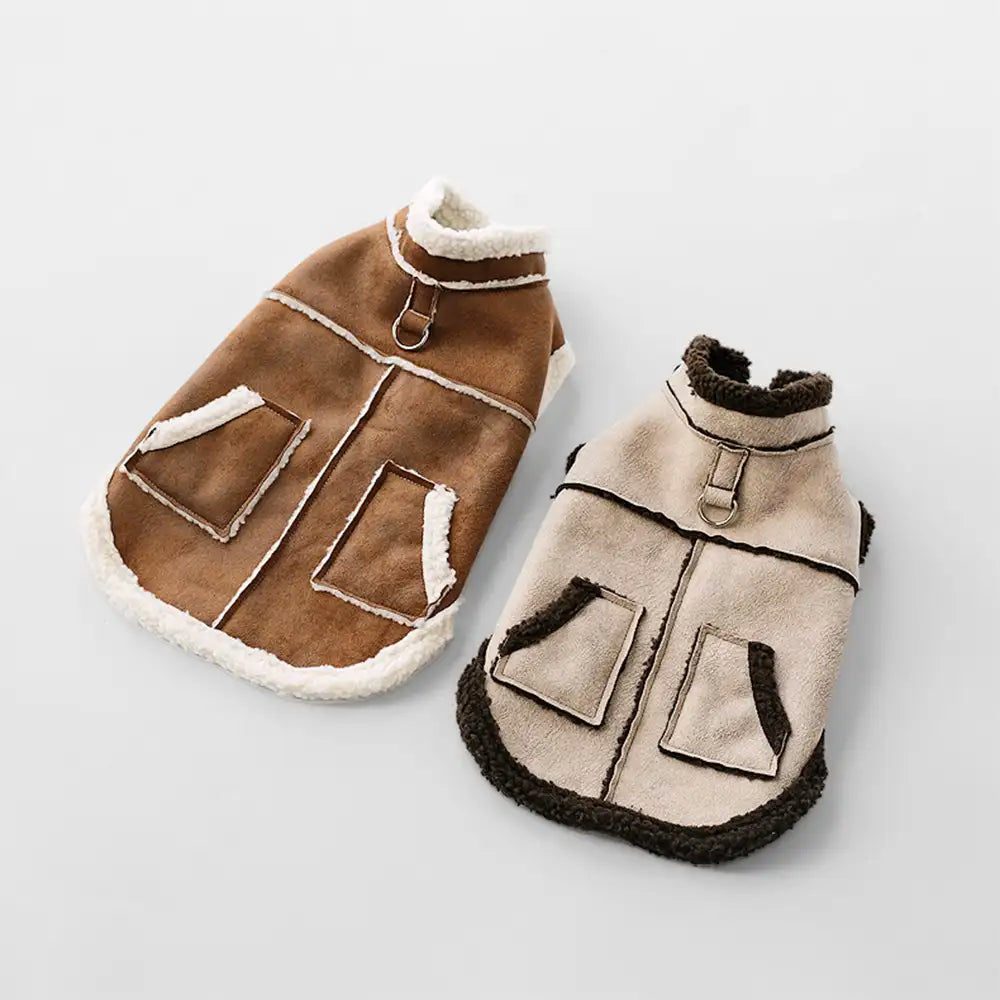 Retro Suede Dachshund Dog Jumper Dog Clothes