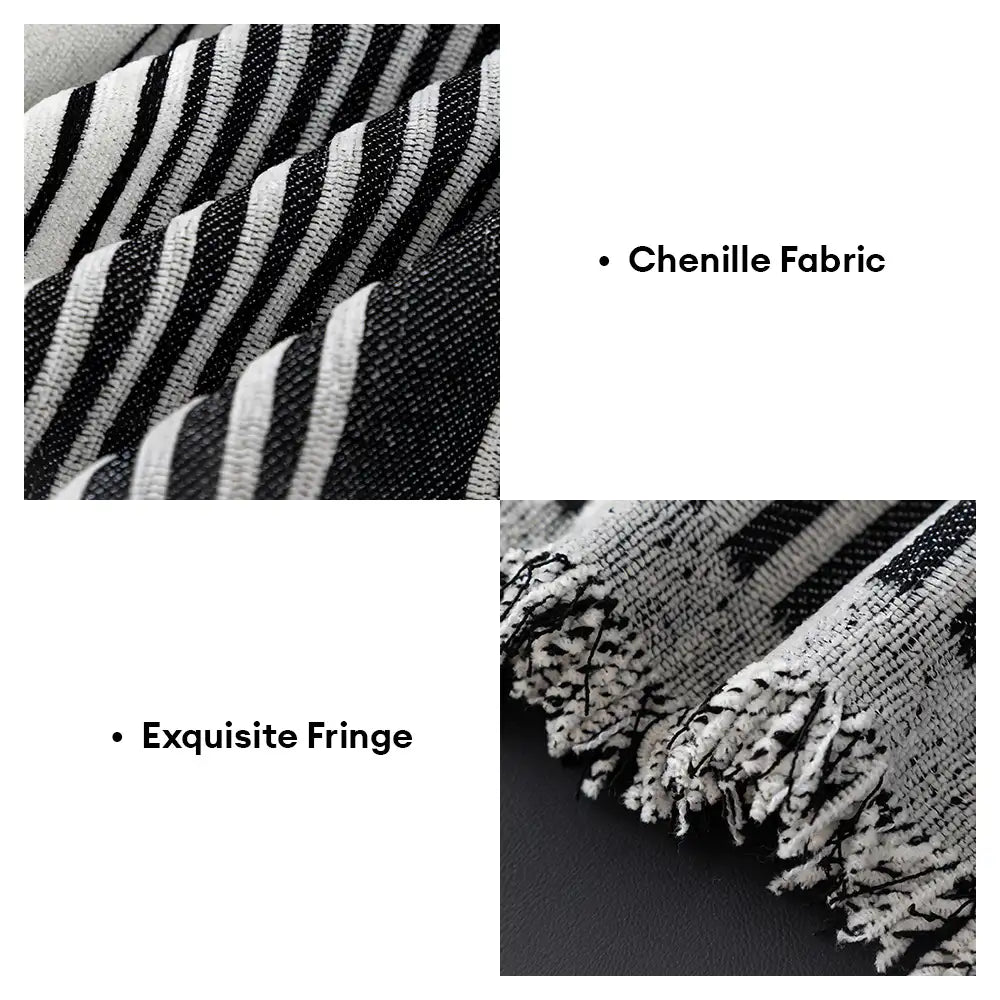 Geometric Striped Chenille Durable Sofa Protection Sofa Throw Blanket Sofa Cover Settee Cover