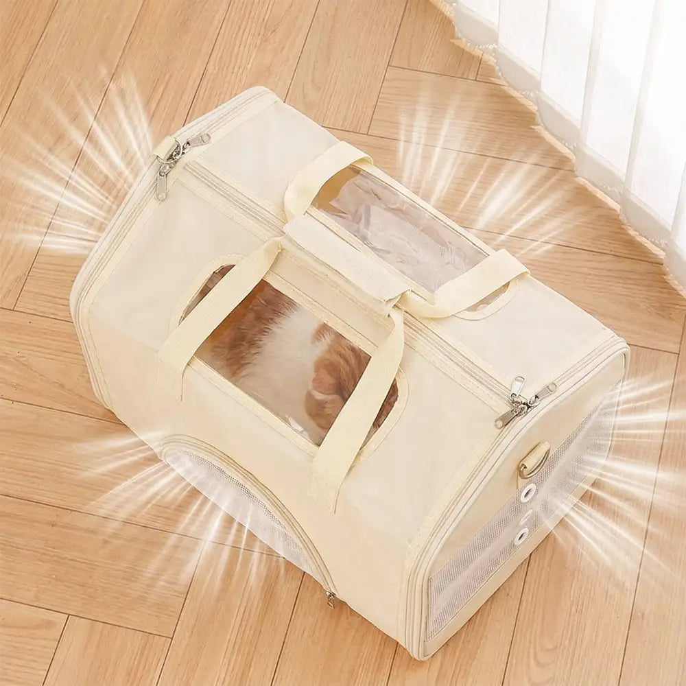 House-Shaped Breathable Foldable Large Capacity Multi-Functional Pet Carrier Bag