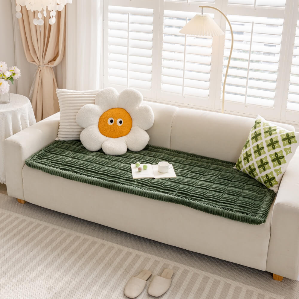 Lazy Soft Flannel Breathable Pet Mat Non-slip Corner Couch Cover