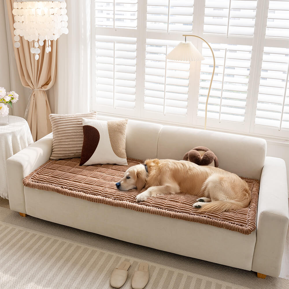 Lazy Soft Flannel Breathable Pet Mat Non-slip Corner Couch Cover