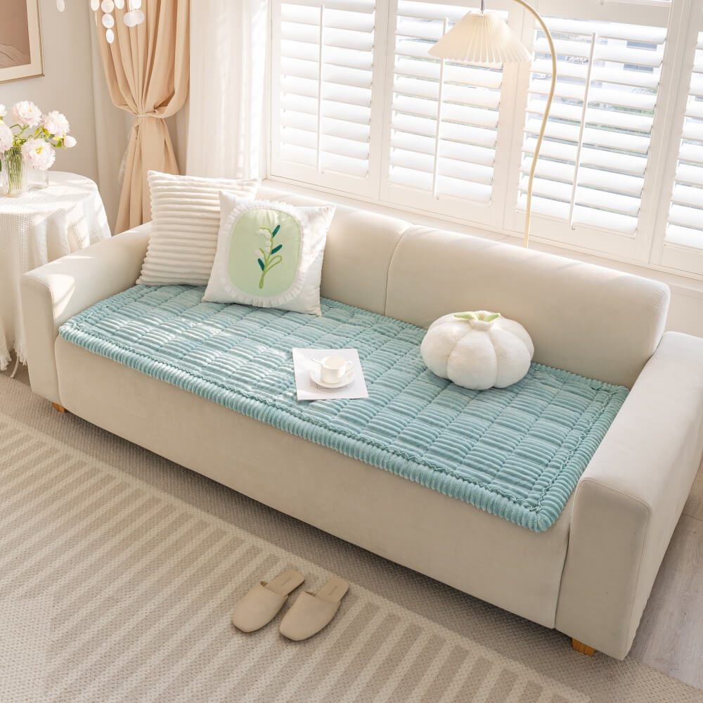 Lazy Soft Flannel Breathable Pet Mat Non-slip Corner Couch Cover