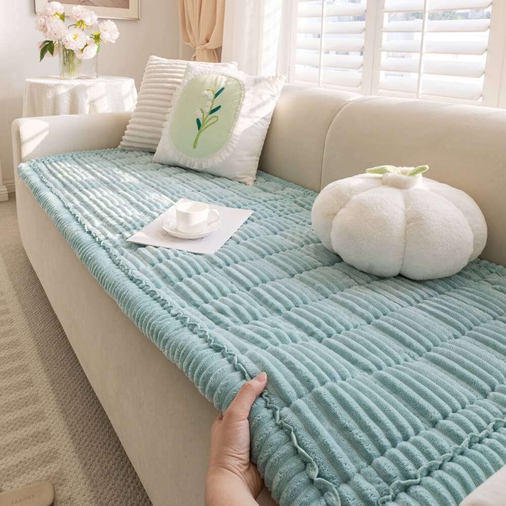 Lazy Soft Flannel Breathable Pet Mat Non-slip Corner Couch Cover