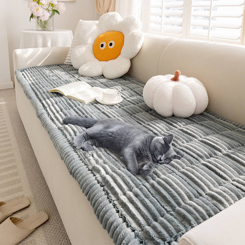 Lazy Soft Flannel Breathable Pet Mat Non-slip Corner Couch Cover