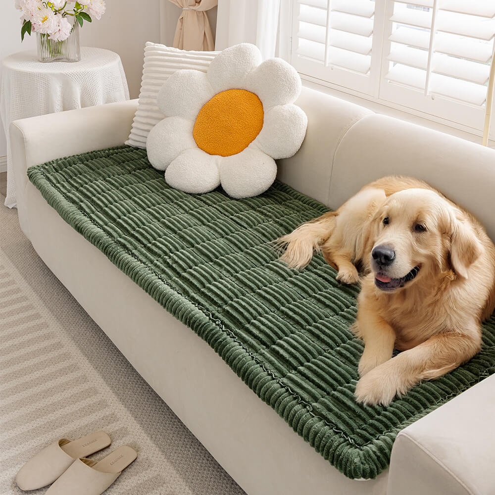 Lazy Soft Flannel Breathable Pet Mat Non-slip Corner Couch Cover