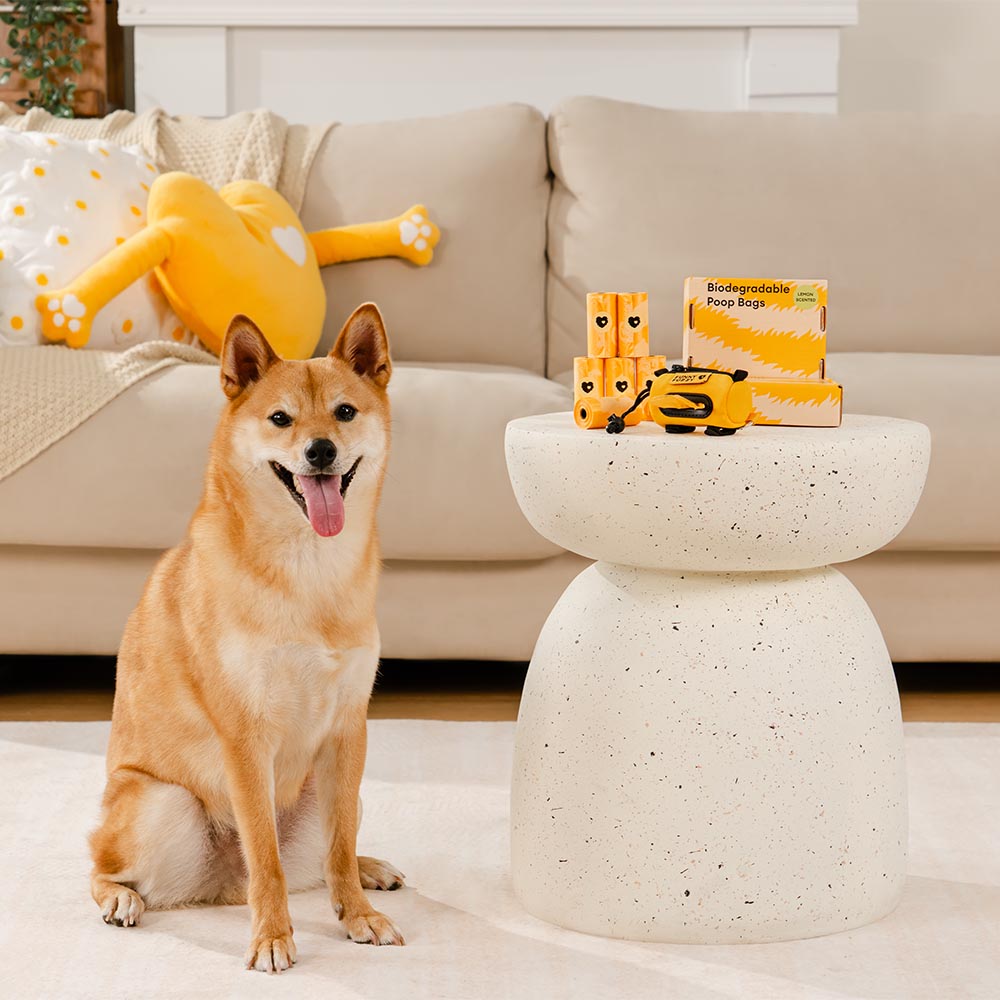 FUNNYFUZZY Lemon Scented Durable Recycled Poop Bags - Fresh Up