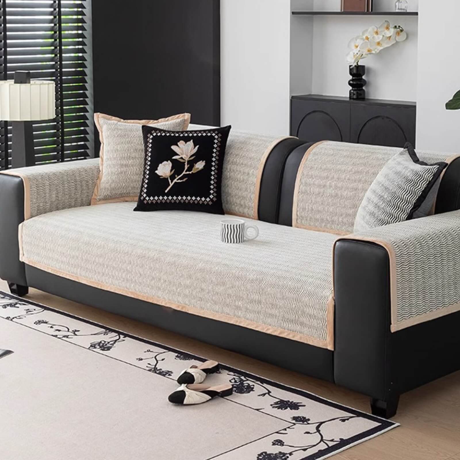 Light Luxury Chenille Breathable Fabric Scratch-Resistant Non-Slip Sofa Cover