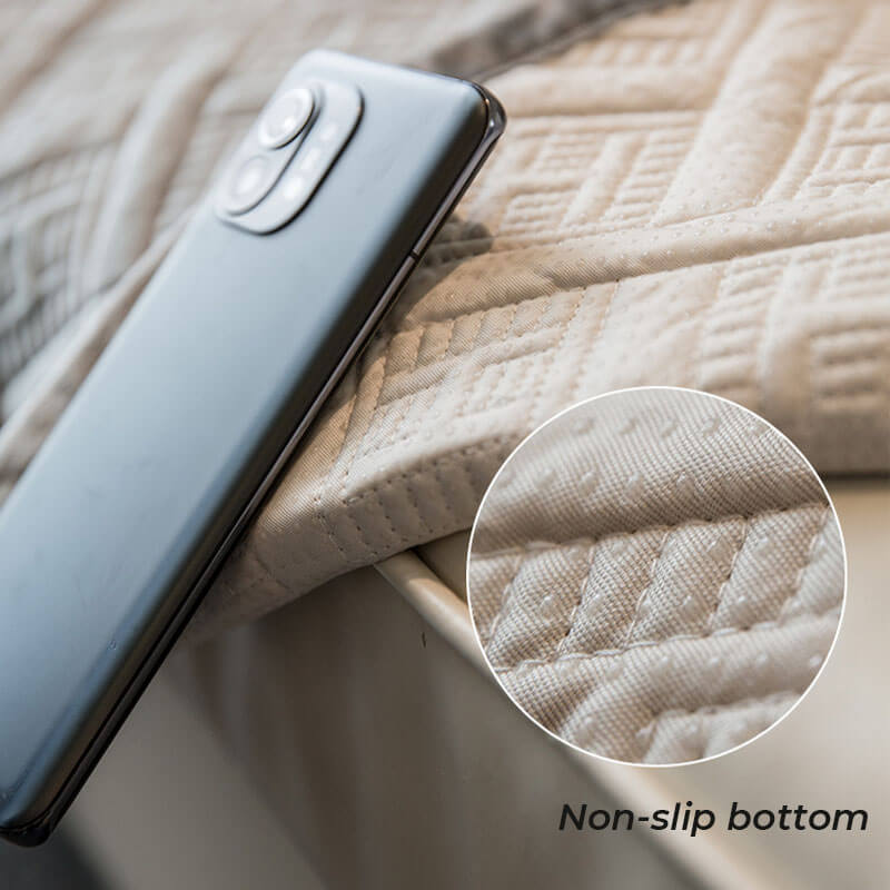 Luxury Quilted Velvet Non-Slip Sofa Cover