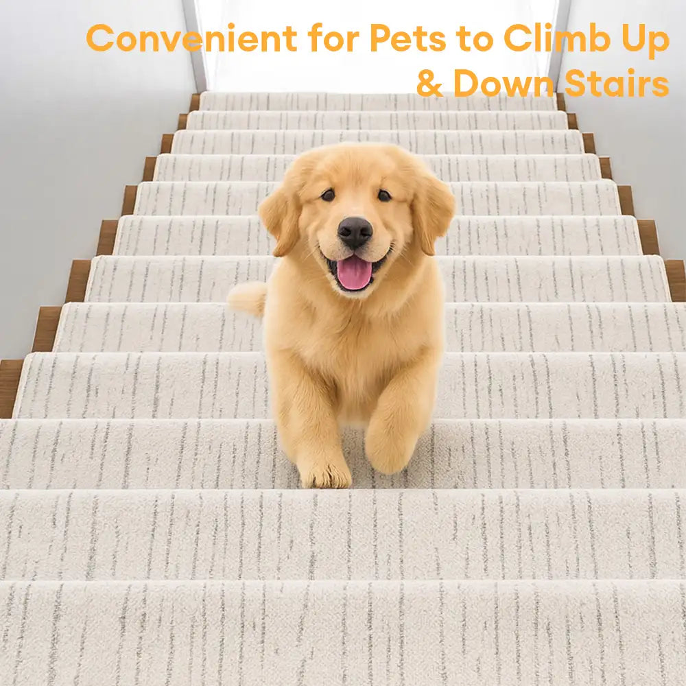 Marble Tufted Thick and Soft Bullnose Non Slip Stair Treads