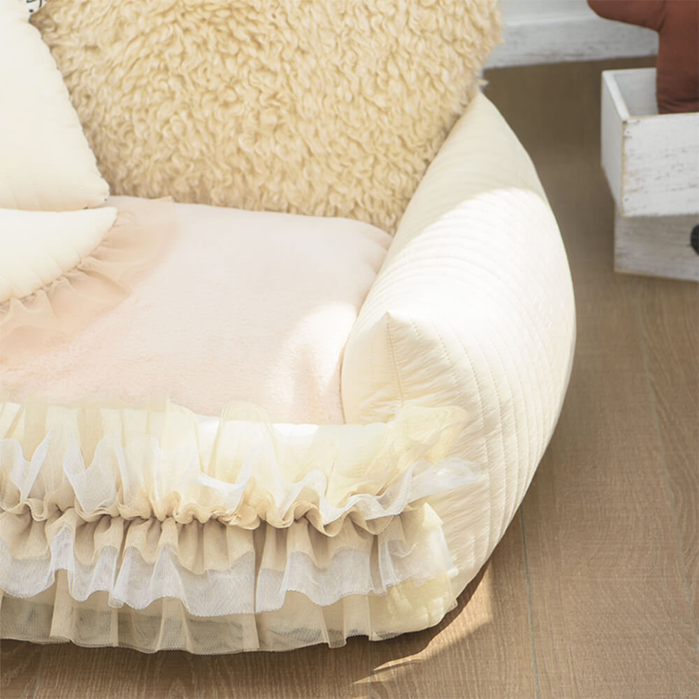 Nordic Soft Faux Lamb wool Ultra-Warm Dog Bed