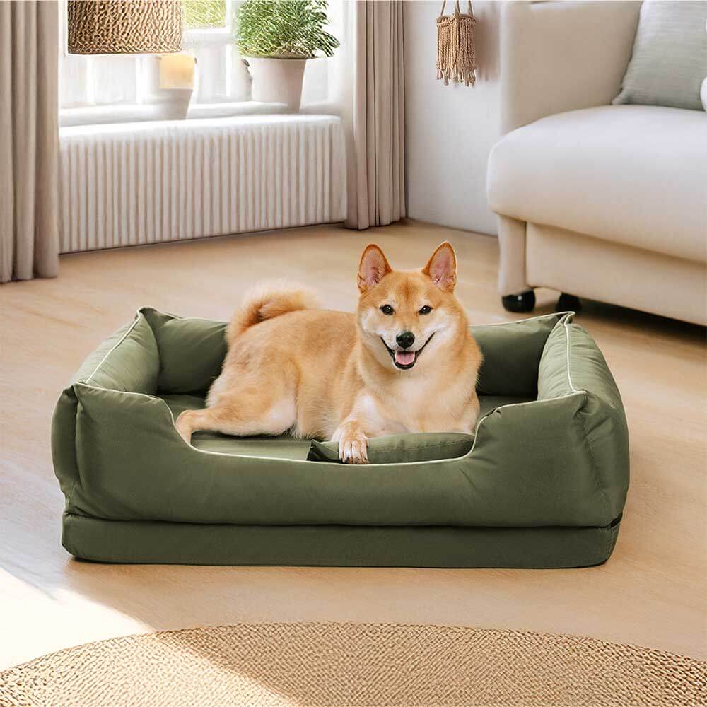 Nordic Style Waterproof Anti-Scratch Washable Dog Sofa Bed with Pillow