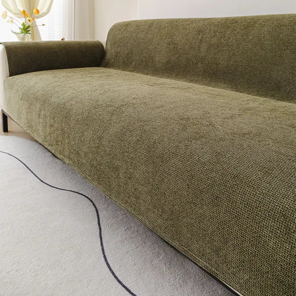 One-Piece Chenille Scratch-Resistant Durable Water-Repellent Non-Slip Sofa Cover