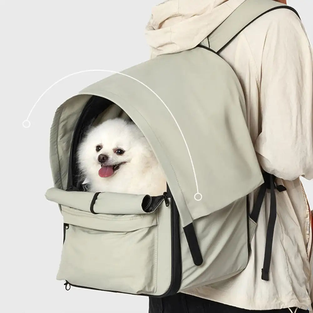 Outdoor Travel Expandable Breathable Cat Carrier Backpack with Sunshade
