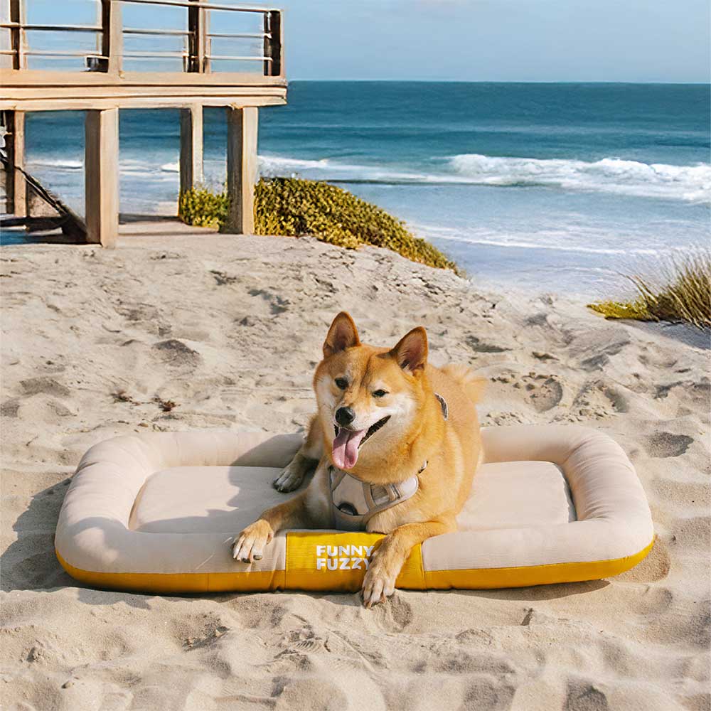 Outdoor Waterproof & Scratch-Resistant Colour-blocked Orthopaedic Dog Mat - Trek Lounge
