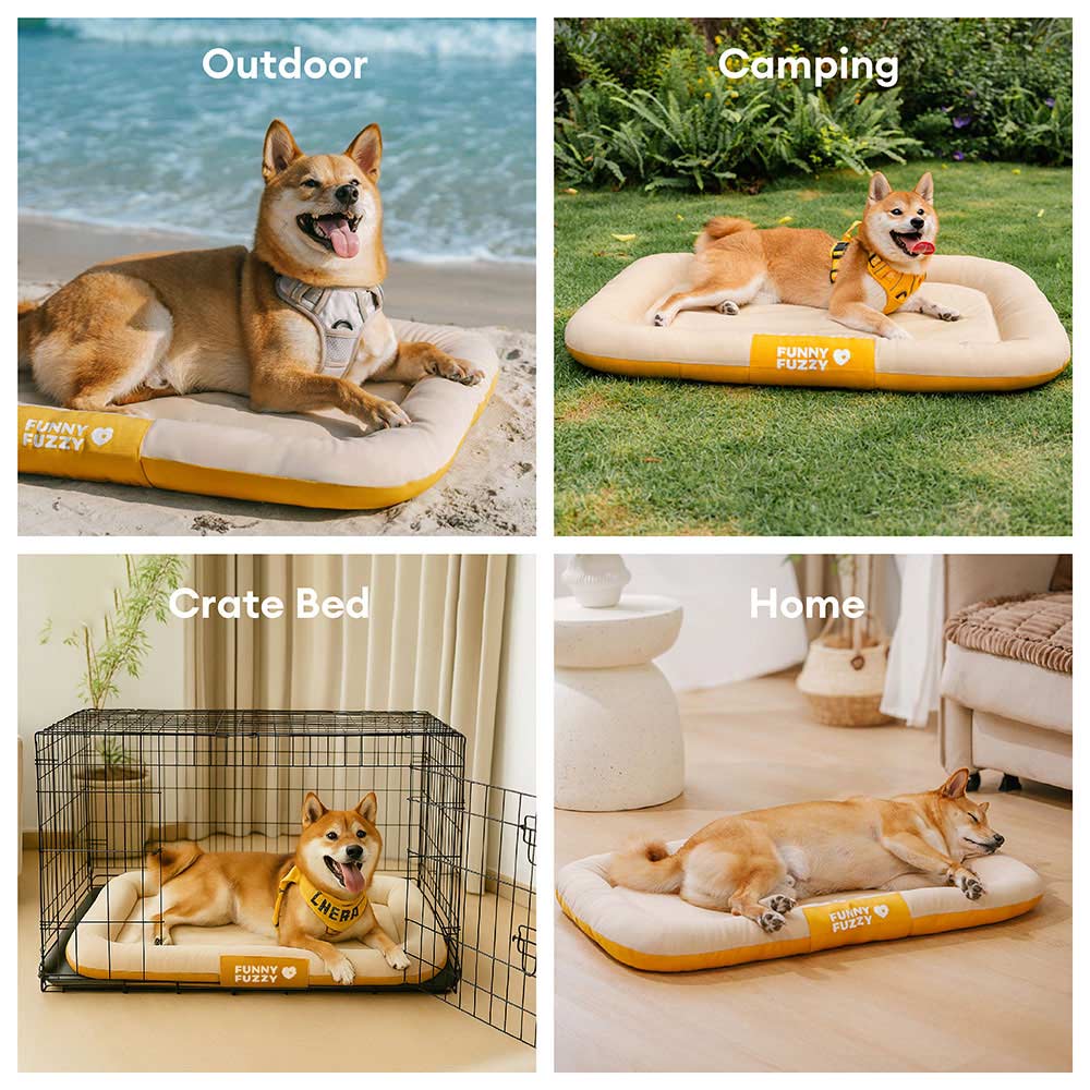 Waterproof & Chew-proof Memory Foam Orthopedic Dog Mat for Crate