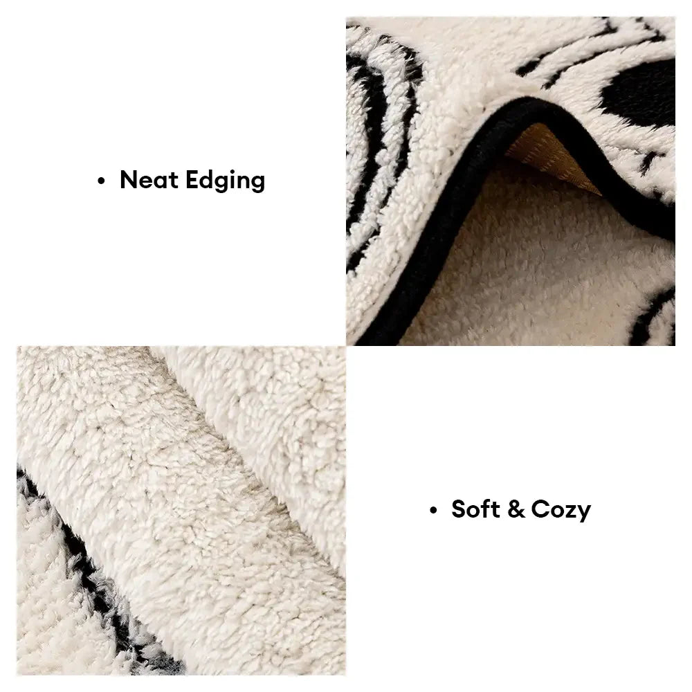 Paw Print Soft Polar Fleece Sofa Protector Non-slip Sofa Cover