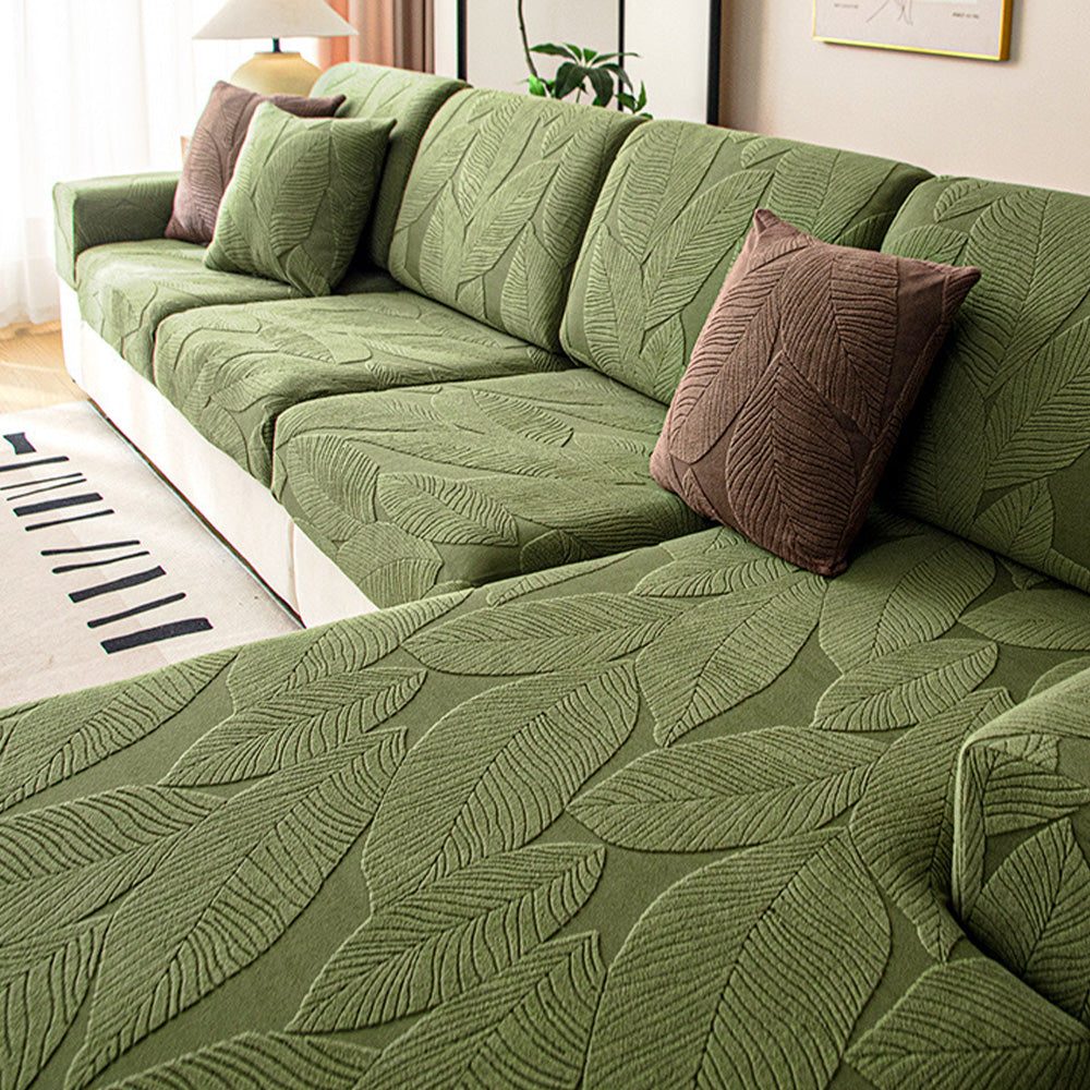 Jacquard Water-Repellent Anti-Scratch Stretch Outdoor Garden Sofa Cover