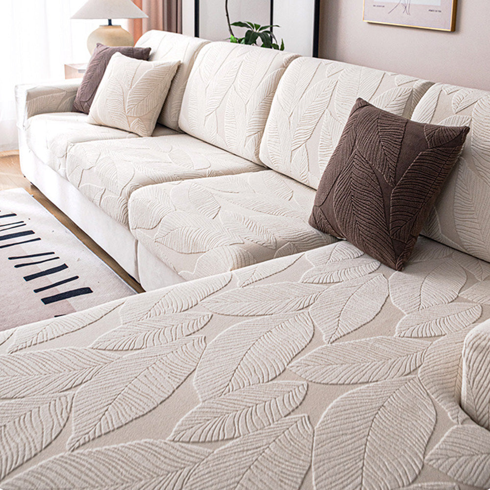 Jacquard Water-Repellent Anti-Scratch Stretch Outdoor Garden Sofa Cover