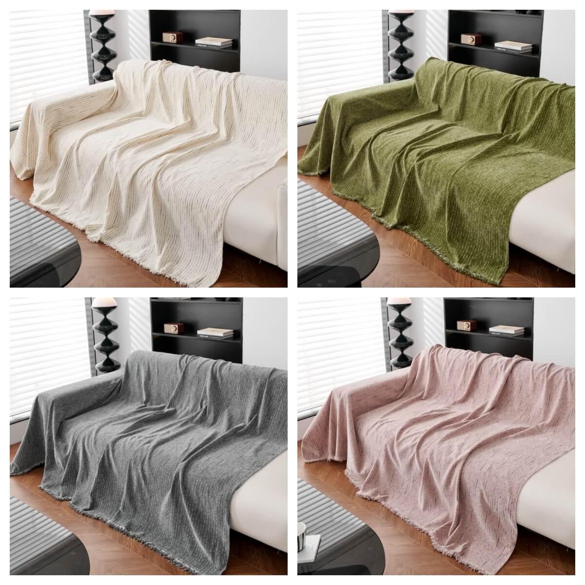 Soft Line Chenille All-Season Sofa Durable Protection Throw Sofa Cover