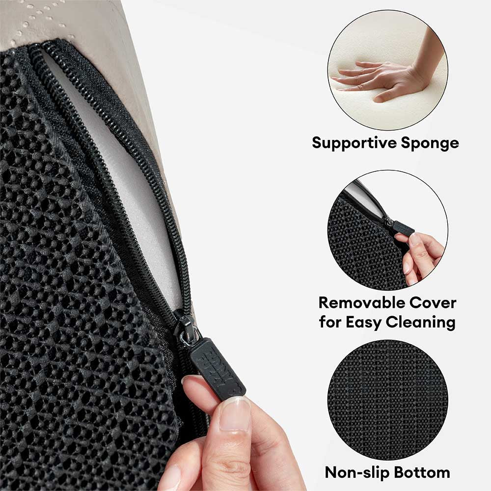 Luxe Water-repellent Faux Leather Removable Spiral Pet Steps - StepEase