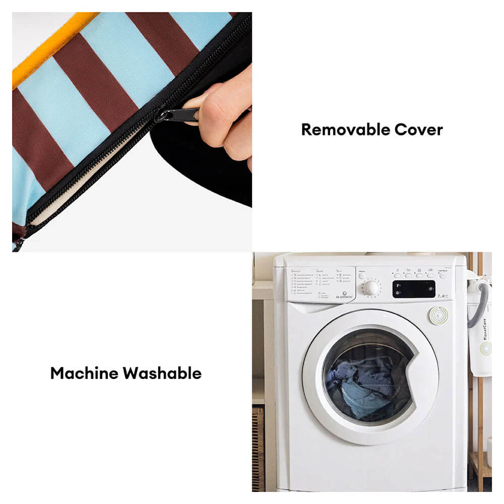 Trendy Striped Water-repellent Foldable Dog Sofa Bed - Sunny Siesta