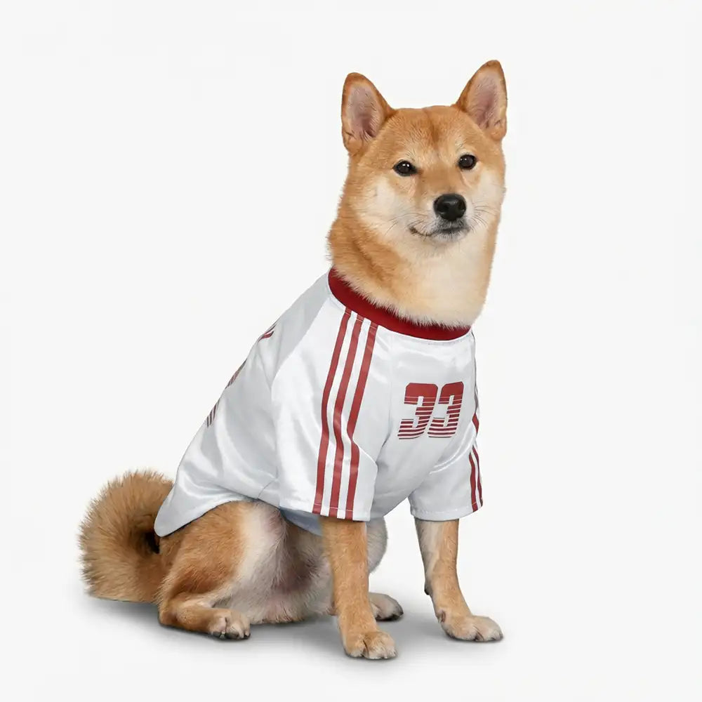 Striped Retro Reflective Dog T-Shirt for All Breeds