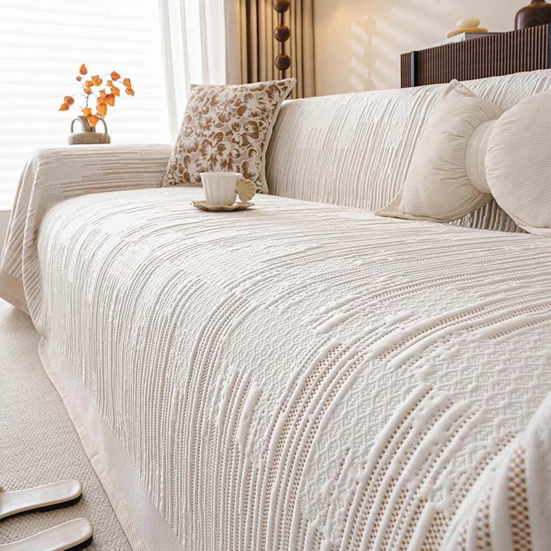 Textured Cooling Breathable Heat-Absorbing Multi-Functional Sofa Throw Blanket Sofa Cover