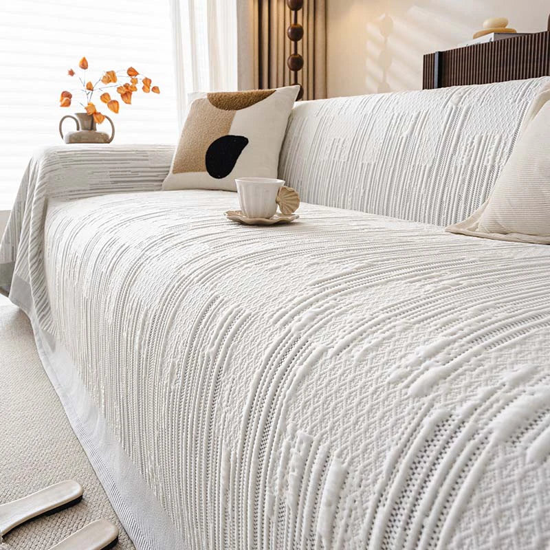 Textured Cooling Breathable Heat-Absorbing Multi-Functional Sofa Throw Blanket Sofa Cover