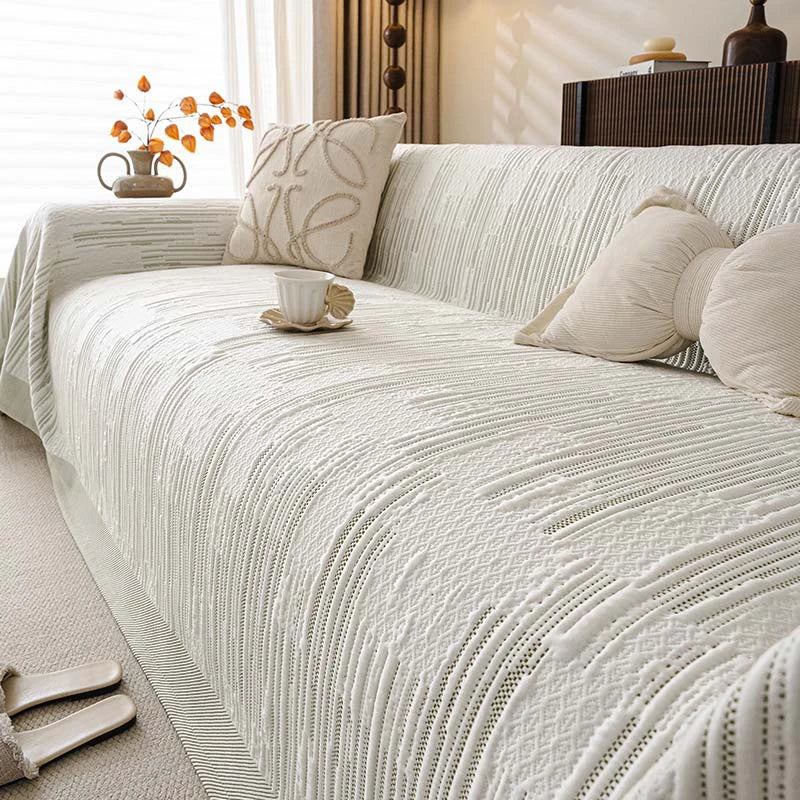 Textured Cooling Breathable Heat-Absorbing Multi-Functional Sofa Throw Blanket Sofa Cover