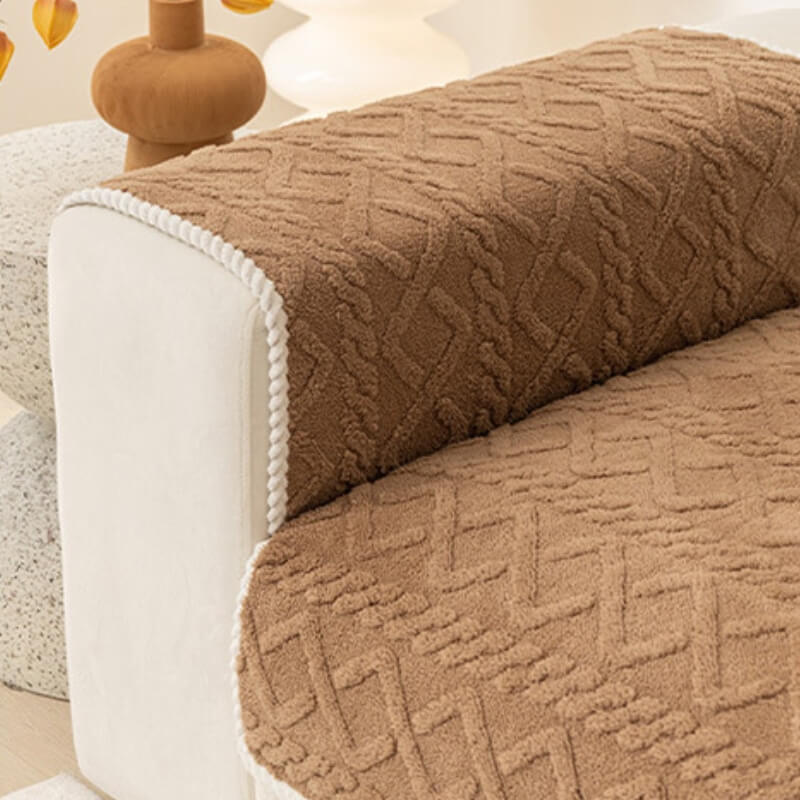 Thickened Soft Plush Sofa Protection Decoration Sofa Cover