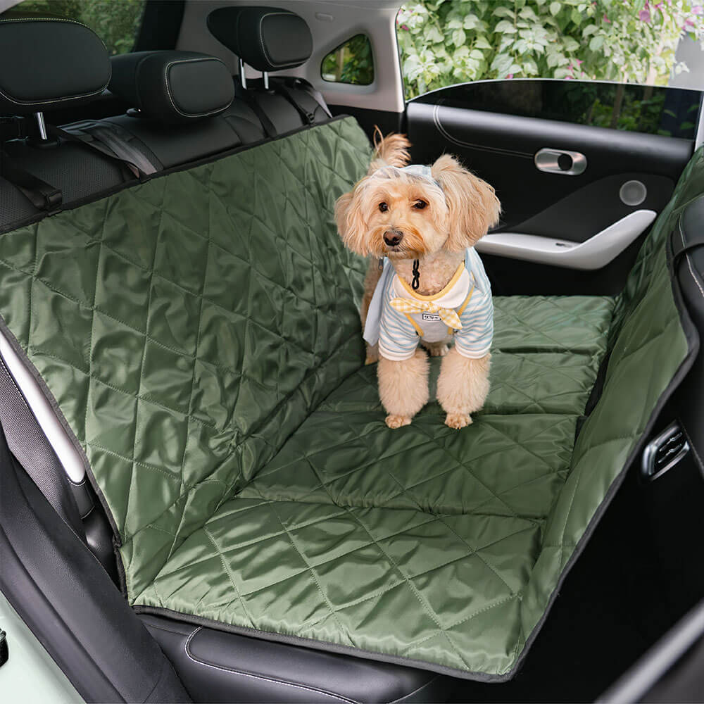 Travel Portable & Waterproof Folding Dog Car Back Seat Cover