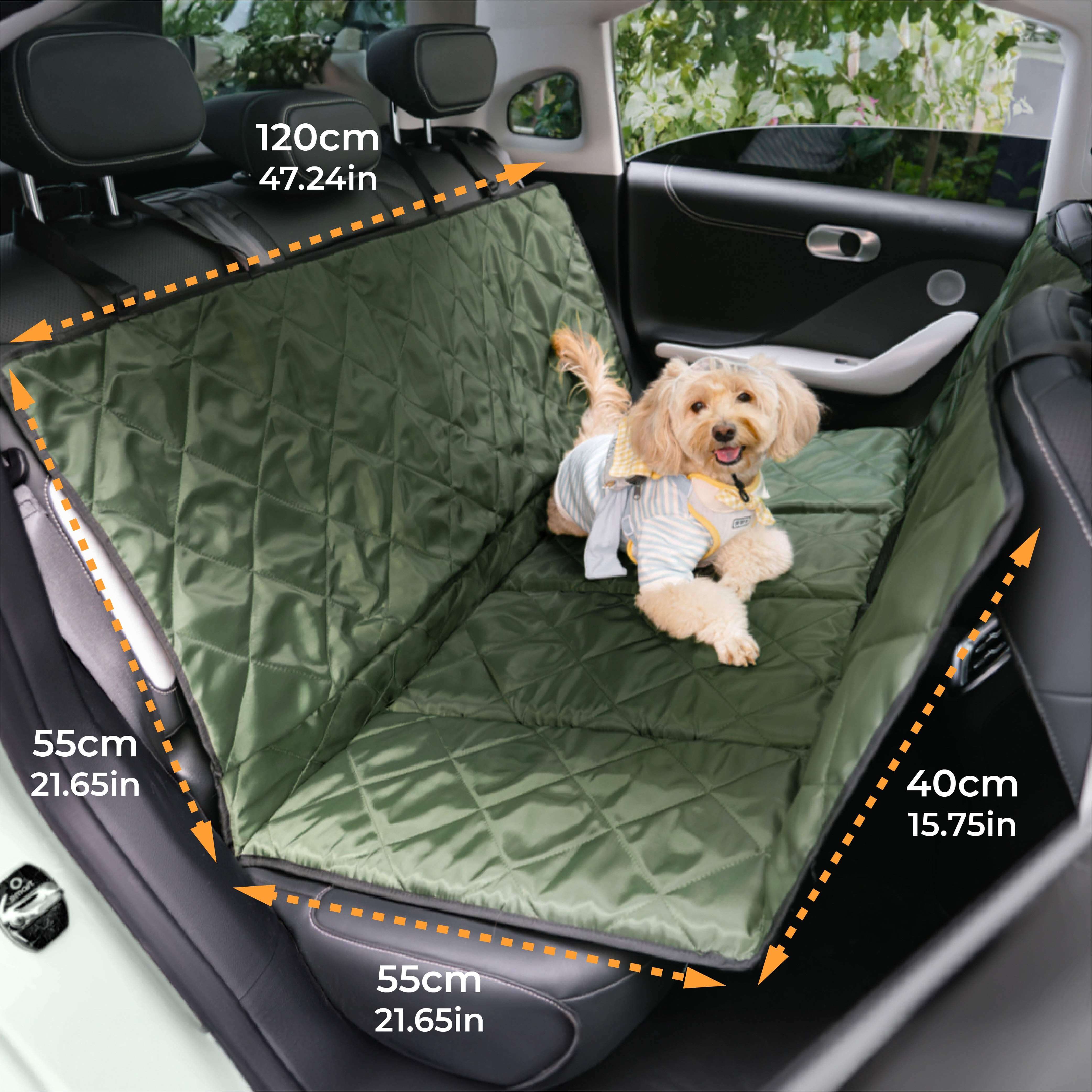 Travel Portable & Waterproof Folding Dog Car Back Seat Cover