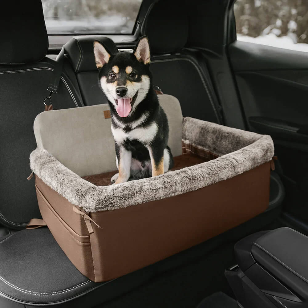 Travel Safety All-Season Bolster Dog Car Seat Bed - BaseCamp