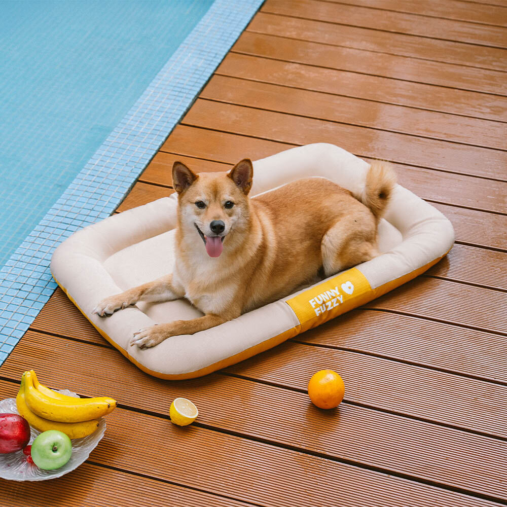 Outdoor Waterproof & Scratch-Resistant Colour-blocked Orthopaedic Dog Mat - Trek Lounge